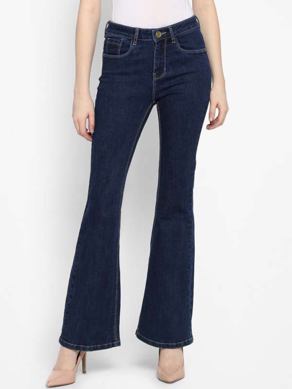 bell bottom jeans myntra