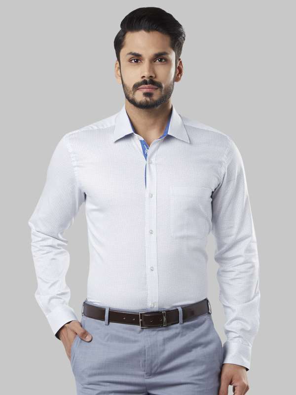 Baby blue formal shirt top