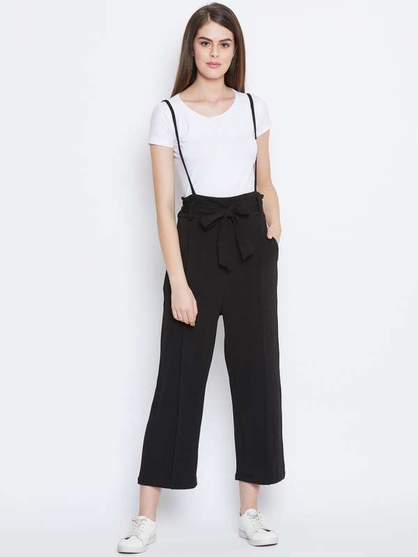 Buy Yasong Women Girls Long Suspender Skirt Denim Dungarees Dress