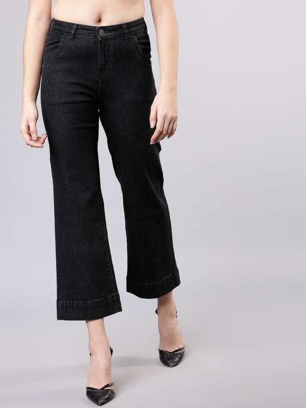 bell bottom jeans myntra