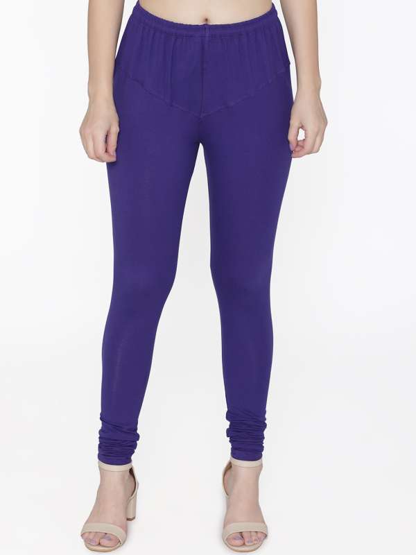 Buy Women Solid Dusty Purple Cotton Cropped Leggings Online at Best Prices  in India - JioMart.