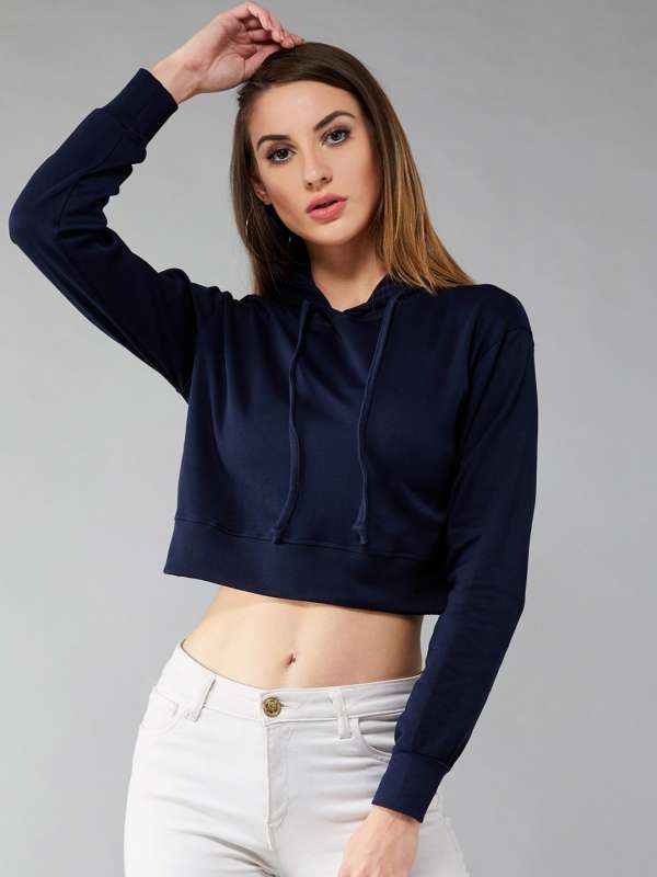 Crop hoodie myntra
