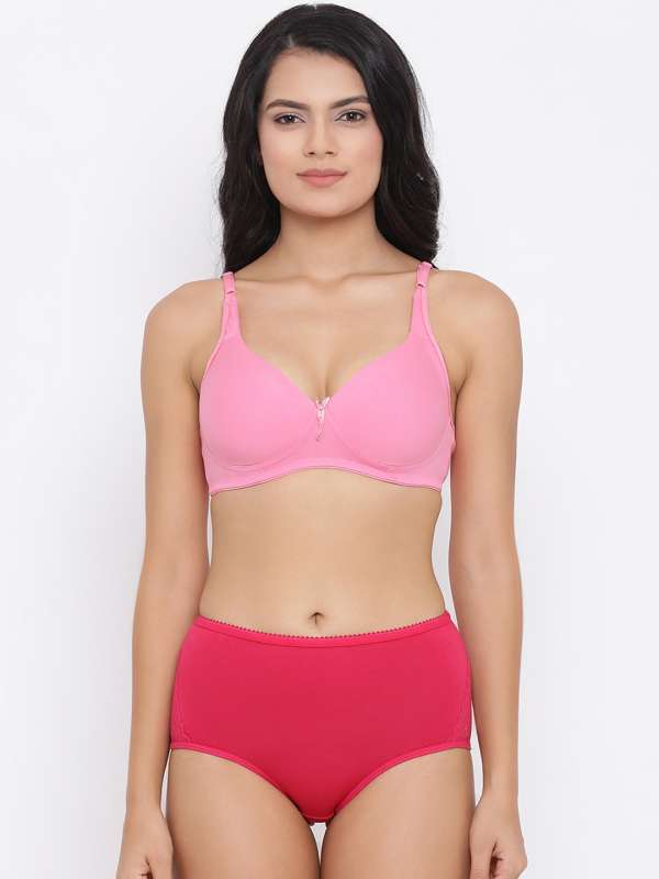 Buy online Pink Color Block Sports Bra from lingerie for Women by