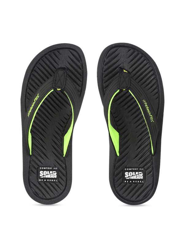 sole threads flip flops myntra