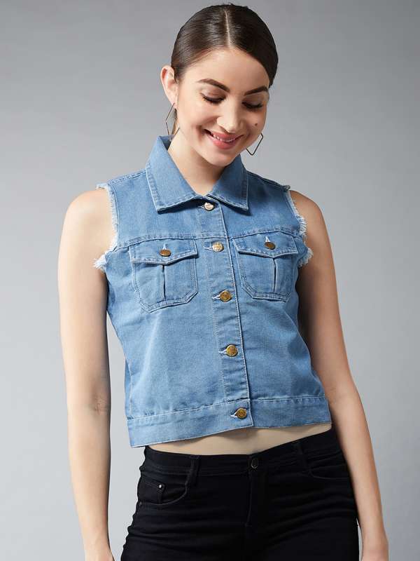 Sleeveless Jeans Jacket Buy Sleeveless Jeans Jacket online in India