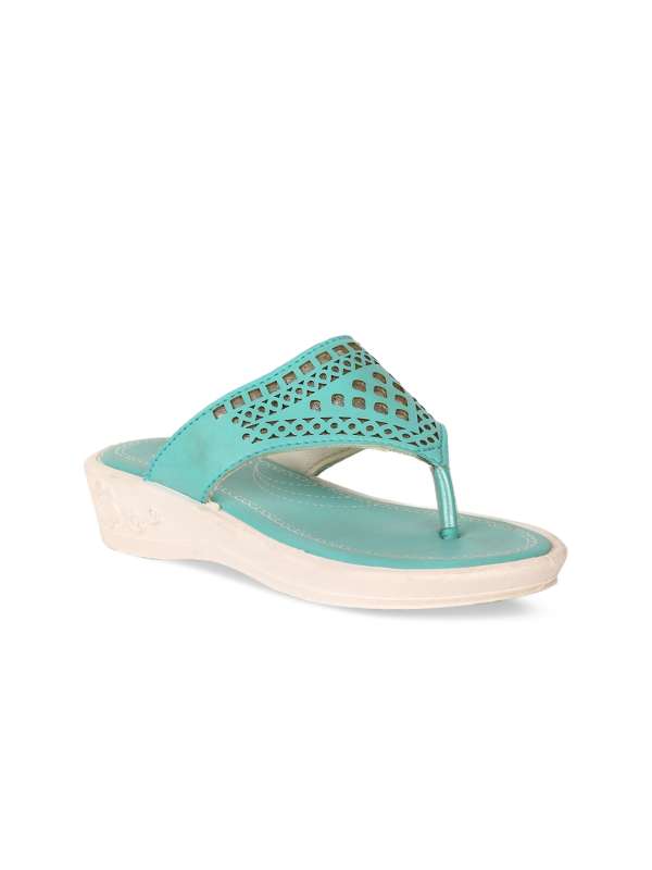 Turquoise best sale flip flops