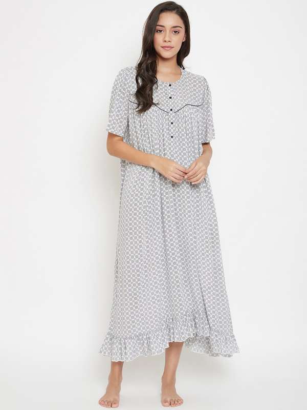 cotton maxi dresses online myntra