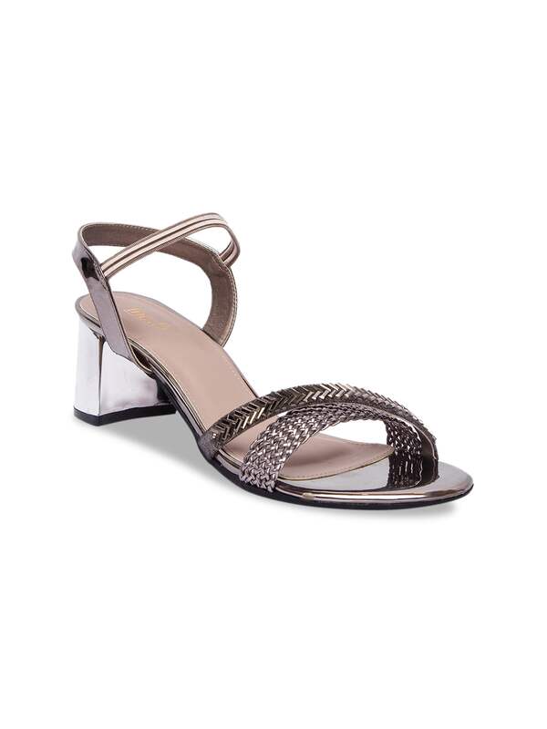 Inc5 Sandals  Buy Inc5 Embellished Sequined Black Block Sandals Online   Nykaa Fashion