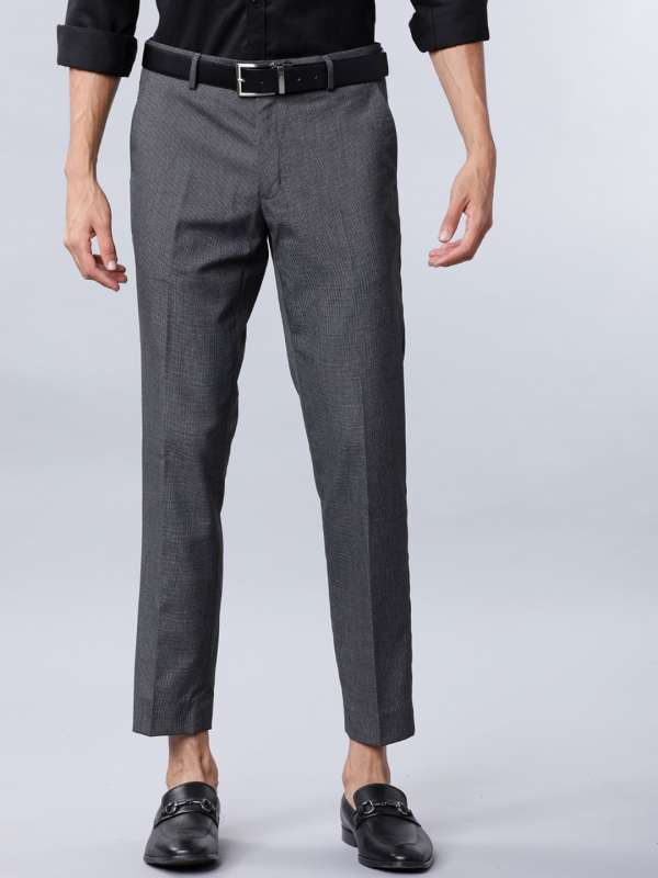Blackberrys Formal Grey Slim Fit Trousers