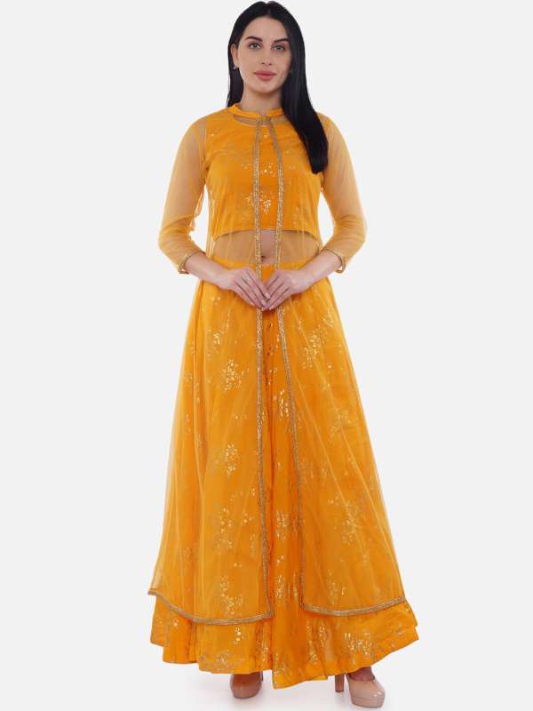 ghagra choli with shrug