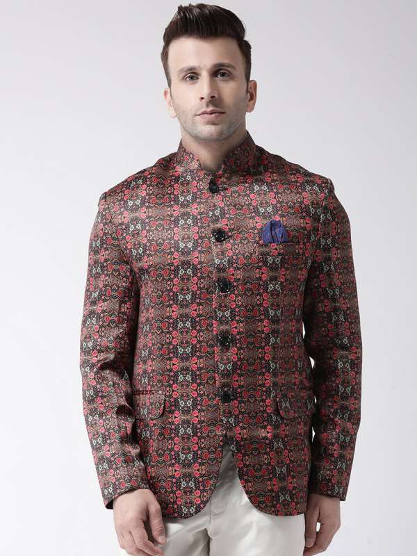 Design Black Printed Blazer Buy Design Black Printed Blazer