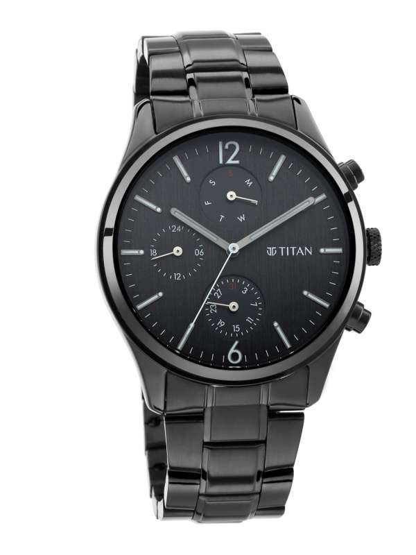 titan black watches