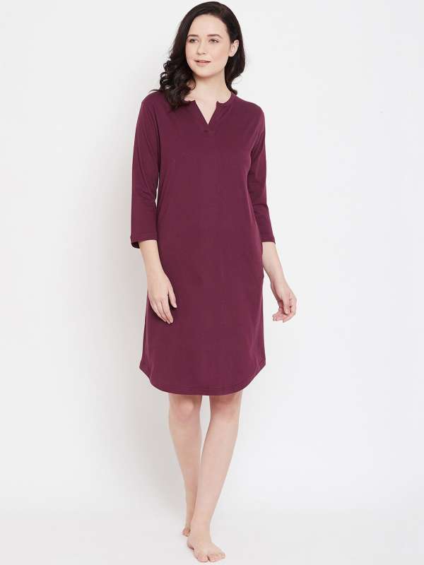 Night dress midi length sale