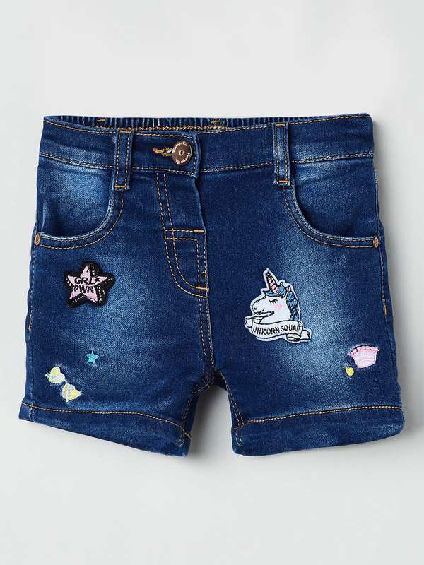 denim shorts myntra