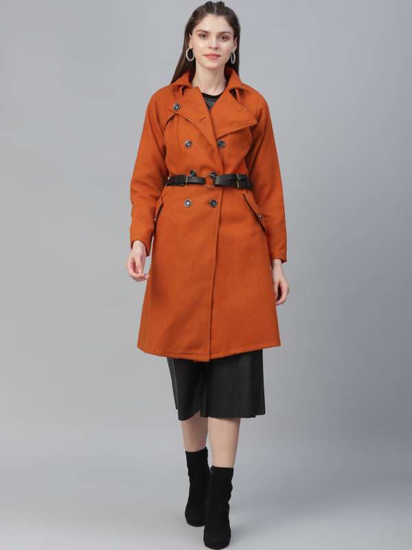 Orange long deals coat