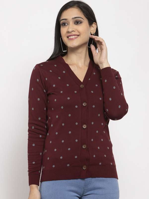 Polka dot sweaters ladies