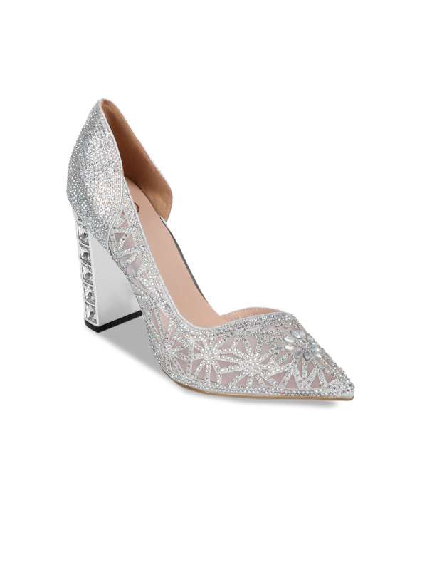 silver heels cheap near me