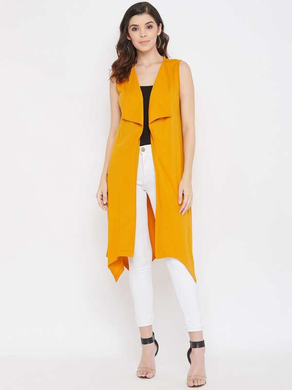 Girls top yellow shrug