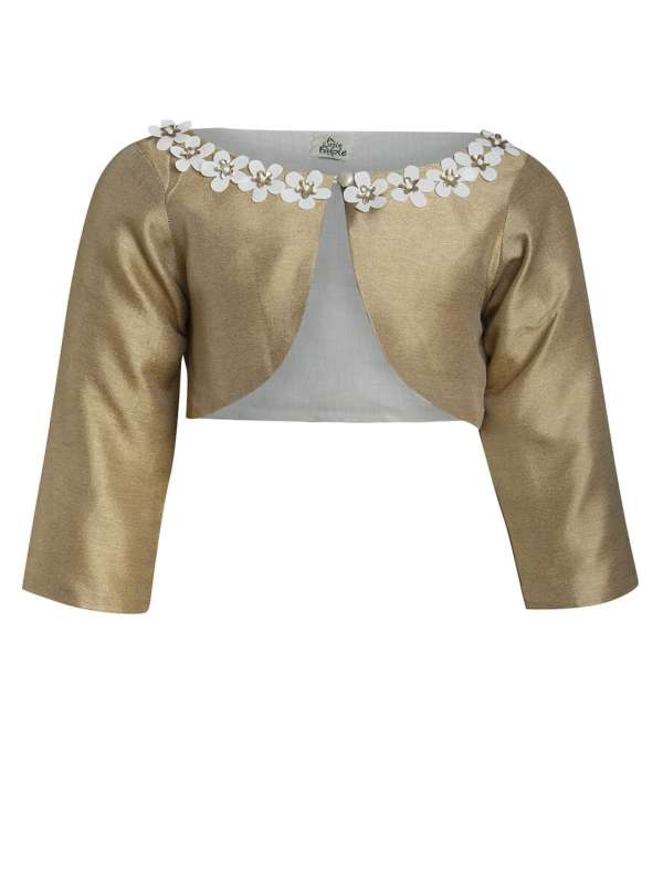 Girls gold shrug clearance