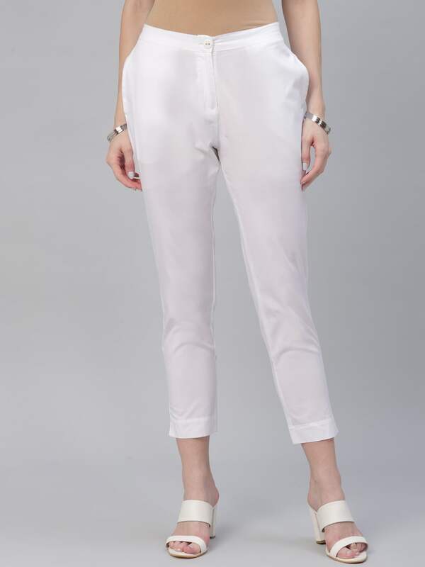 Buy Dollar Missy Women Pack of 1 Straight Fit Solid Cigarette Trousers-  Skin Online at Best Prices in India - JioMart.