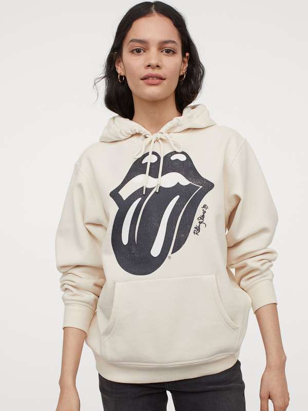 white hoodie myntra