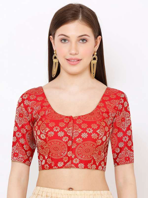 Red design blouse