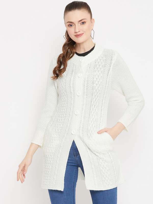White Long Sweater | vlr.eng.br