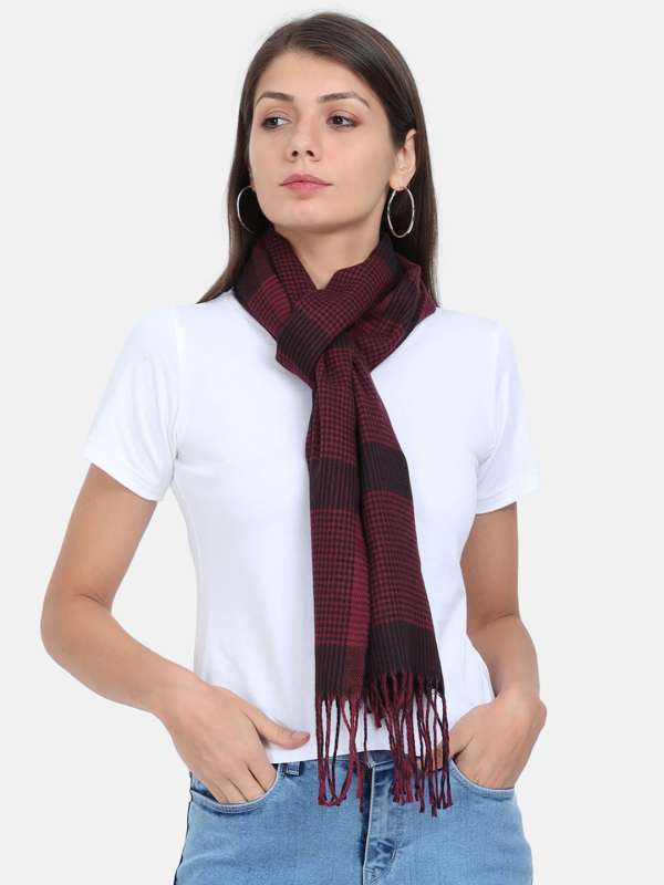 Maroon and hotsell black scarf