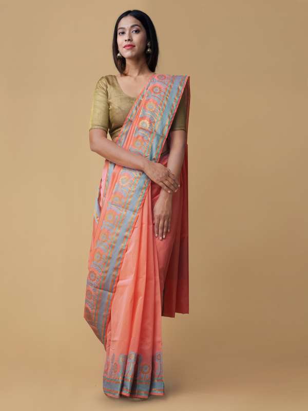myntra pure cotton sarees