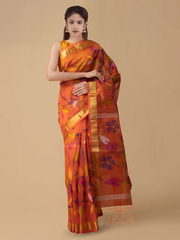 myntra pure cotton sarees