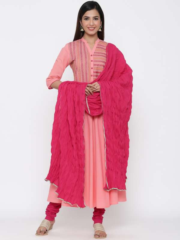 Churidar with grand best sale dupatta