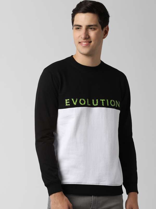 peter england black sweatshirt
