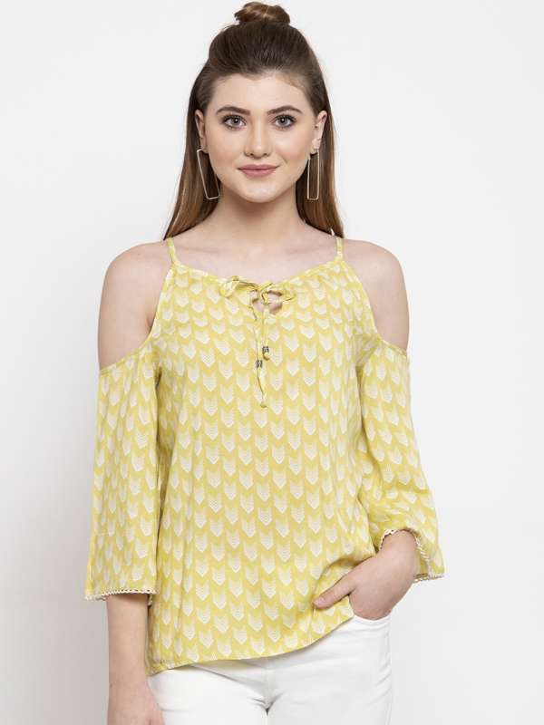 Gipsy Yellow Tops Buy Gipsy Yellow Tops online in India
