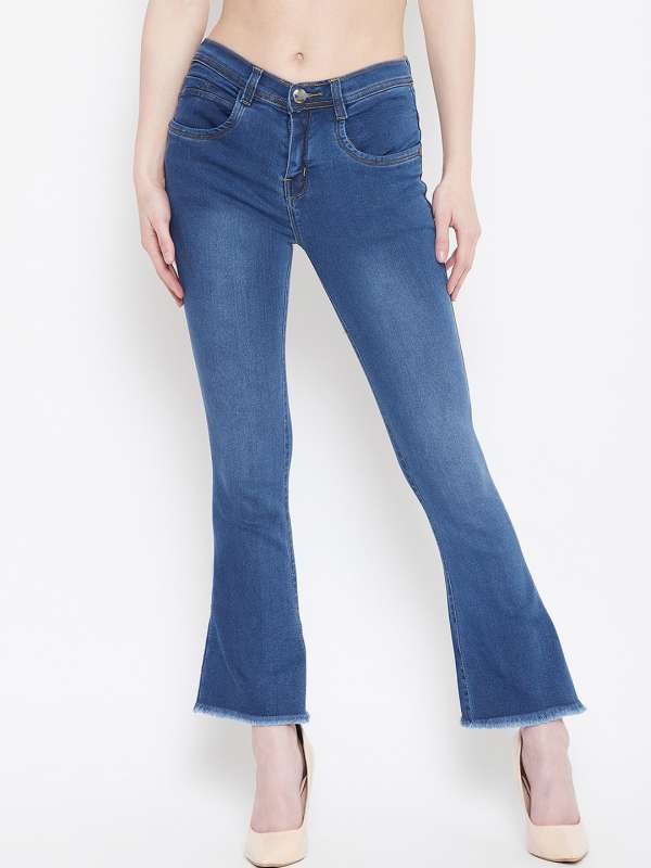 bell bottom jeans myntra
