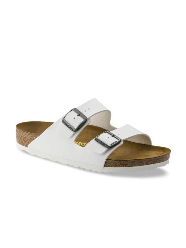 White three strap hotsell birkenstocks