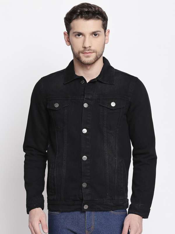black and white jean jacket mens
