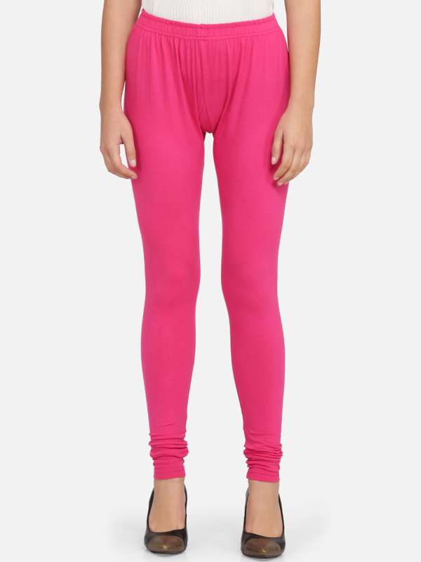 Magenta Mid Waist Cotton Lycra Ladies Printed Legging, Party Wear, Skin Fit  at Rs 140 in Tronica City