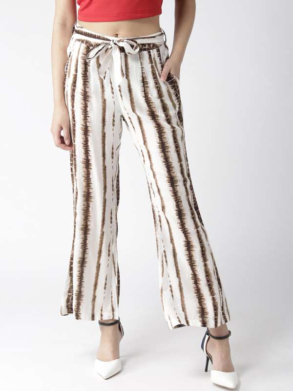 printed palazzo pants myntra