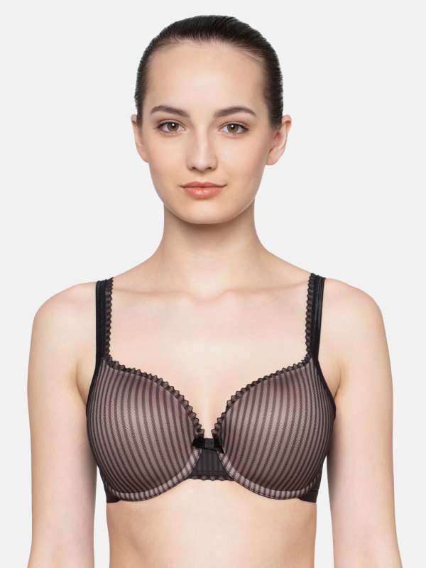 Triumph Black Printed Bra - Buy Triumph Black Printed Bra online