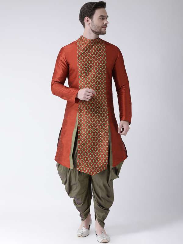 Orange Punjabi Suit Kurta Pyjama Buy Orange Punjabi Suit Kurta