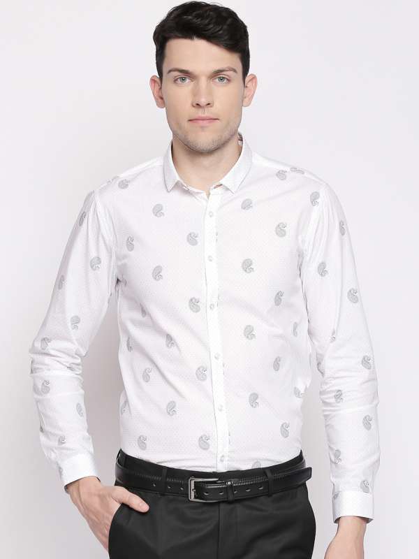 white shirt for men party wear
