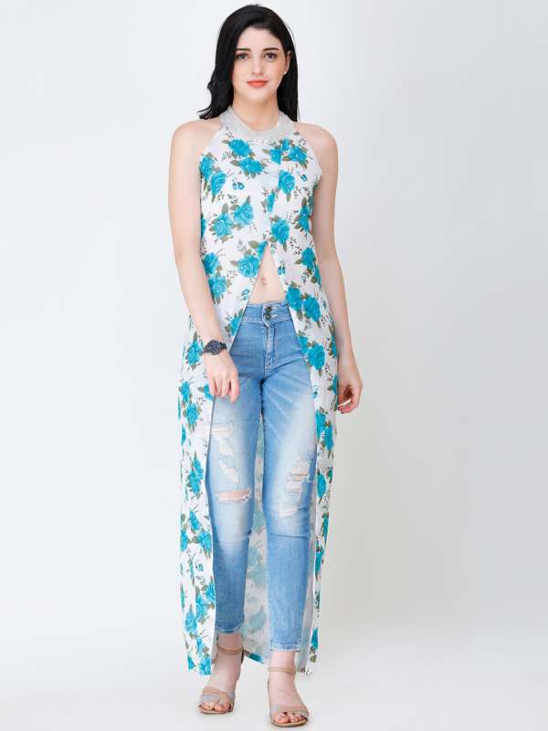 Maxi tops with jeans 2025