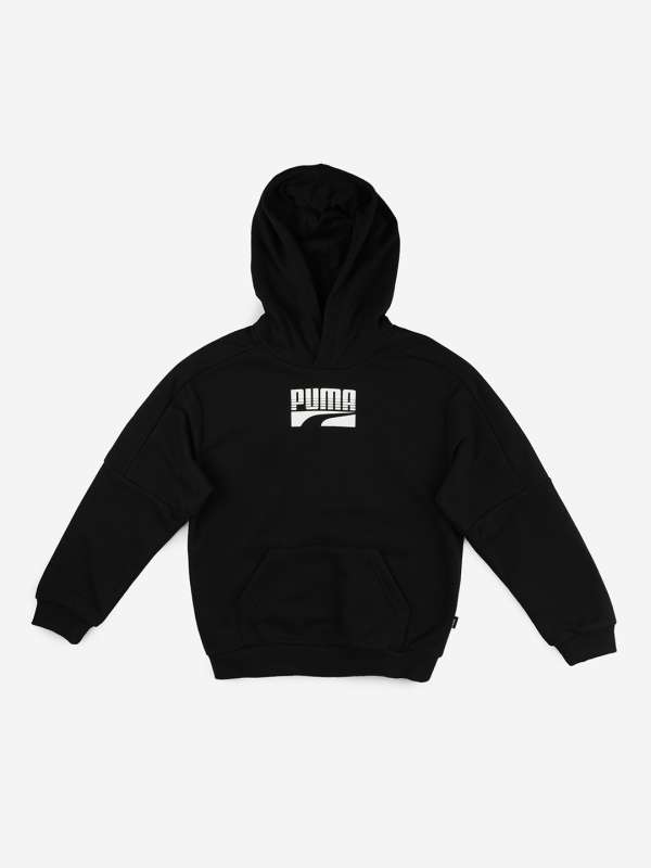 Puma black quilted jacket on sale