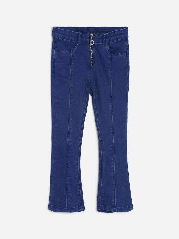 bell bottom jeans myntra