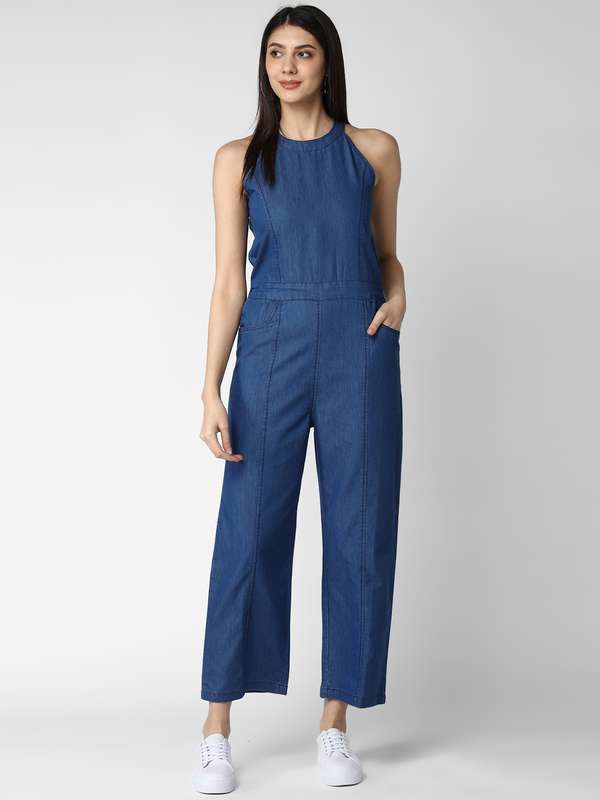 myntra denim jumpsuit