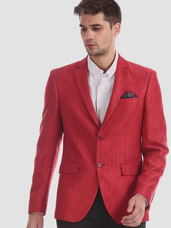 red formal coat