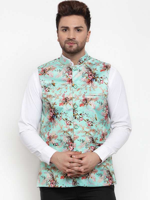 Men Printed Waistcoat Buy Men Printed Waistcoat online in India