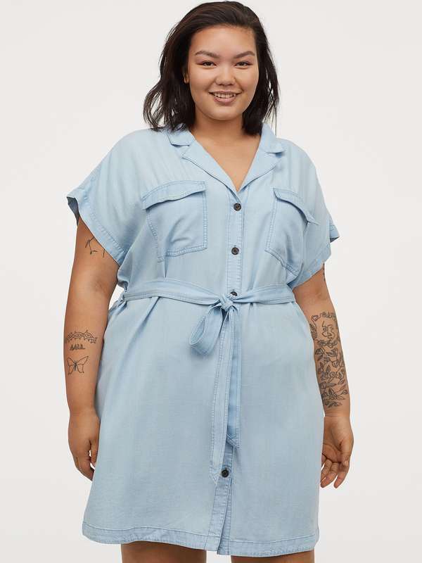 denim one piece myntra
