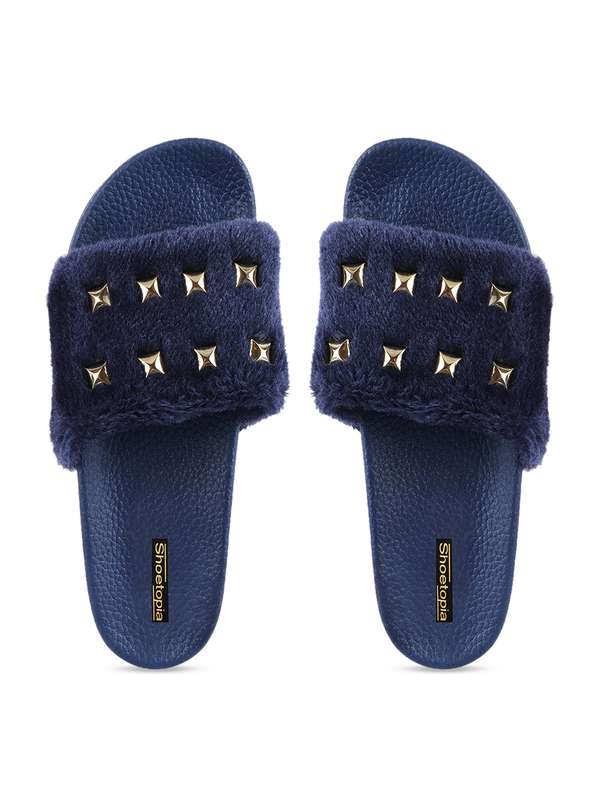 Fur slippers myntra Clearance