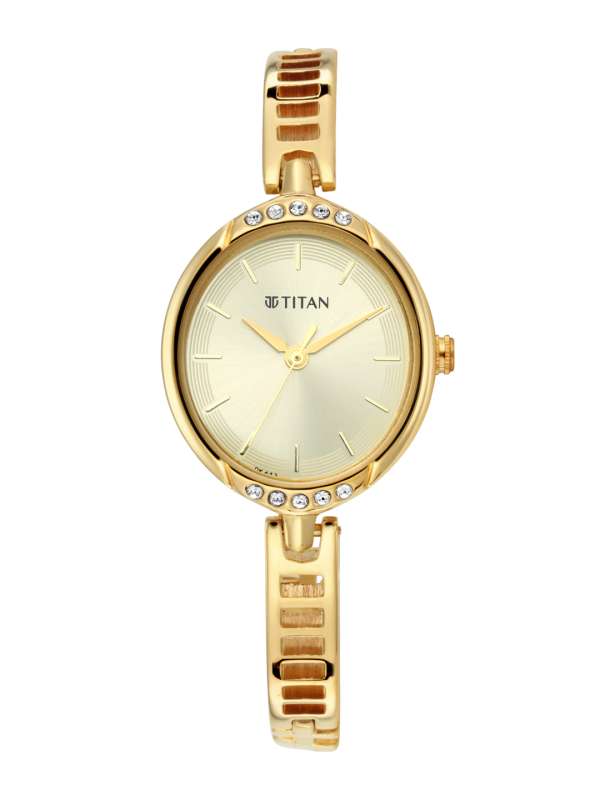 Titan watch golden colour price on sale